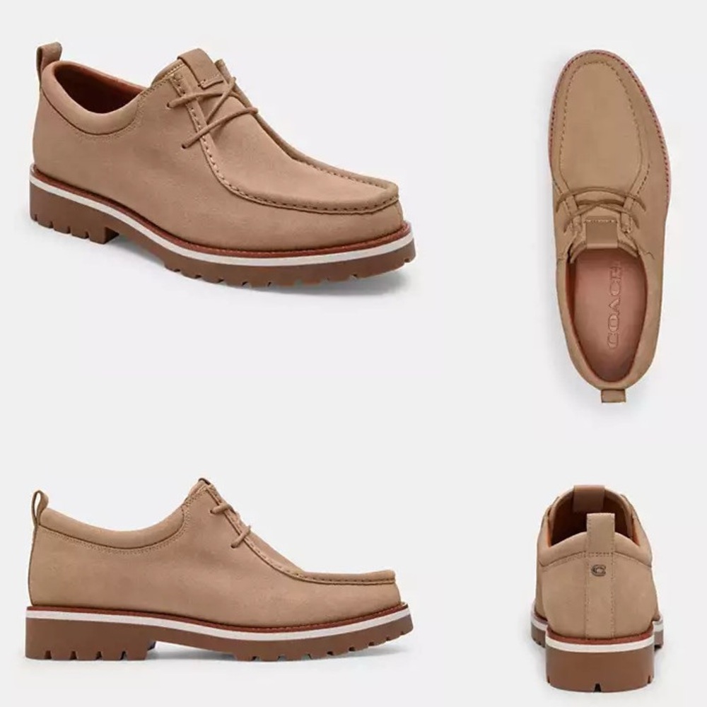 Coach Tan Oxfords Moc Toe Casual - Picture 3 of 14